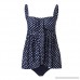 GUTTEAR Womens Tankini Padded Swimsuit Monokini Push Up Bikini set Swimwear beach suit Dark Blue B07MPQSZ7M